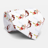 スキューバダイビングサンタクロース及びタツノオトシゴのタイ ネクタイ (ロール)