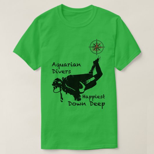 スキューバダイビングザ唯一のファッション Tシャツ (デザイン正面)