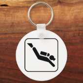 スキューバダイビングシンボルキーチェーン キーホルダー (正面)