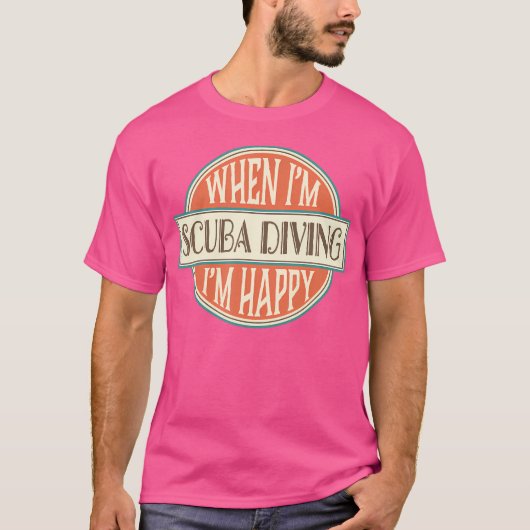 スキューバダイビングスポーツホビーダイバー Tシャツ (正面)