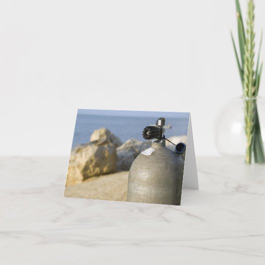 スキューバダイビングタンクビーチ カード (正面)