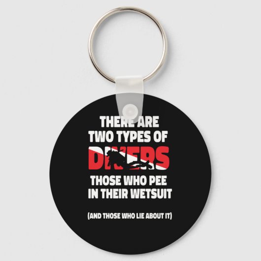 スキューバダイビングダイバーの種類はW キーホルダー (正面)
