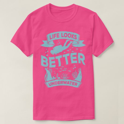 スキューバダイビングダイバーギフト Tシャツ (デザイン正面)