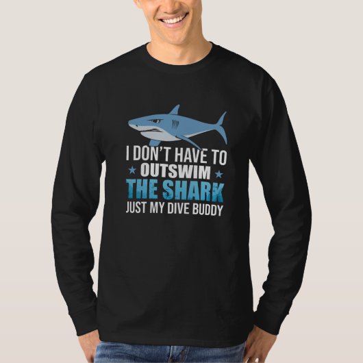 スキューバダイビングダイバーシャークダイブ海 Tシャツ (正面)