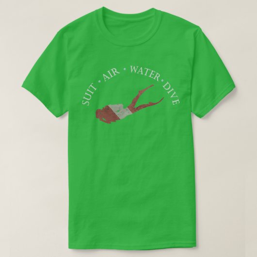 スキューバダイビングダイバー国旗 Tシャツ (デザイン正面)