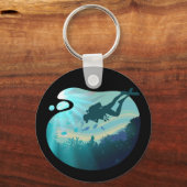 スキューバダイビングダイバー キーホルダー (正面)