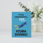 スキューバダイビングダイビングダイビング ポストカード (スタンド正面)
