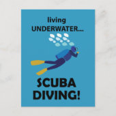 スキューバダイビングダイビングダイビング ポストカード (正面)