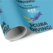 スキューバダイビングダイビングダイビング ラッピングペーパー (ロールコーナー)