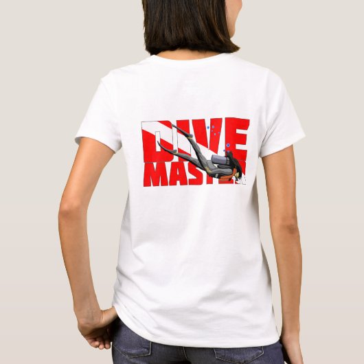スキューバダイビングダイブマスター Tシャツ (裏面)