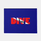 スキューバダイビングダイブ ドアマット (正面)