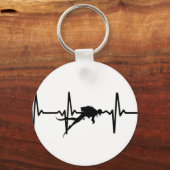 スキューバダイビングハートパルスキーリング キーホルダー (正面)