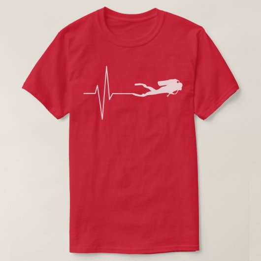 スキューバダイビングハートビート2 Tシャツ (デザイン正面)