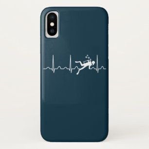 スキューバダイビングハートビート iPhone X ケース