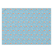 スキューバダイビングパターン – かわいいスキューバテーマ テーブルクロス (正面(横))