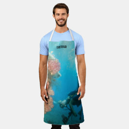 スキューバダイビングパーソナライズされた エプロン