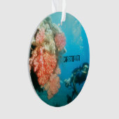 スキューバダイビングパーソナライズされた オーナメント (正面)