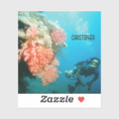 スキューバダイビングパーソナライズされた シール (シート)