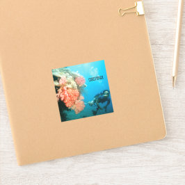 スキューバダイビングパーソナライズされた シール