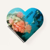 スキューバダイビングパーソナライズされた ノートブック (正面)