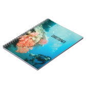 スキューバダイビングパーソナライズされた ノートブック (左側)