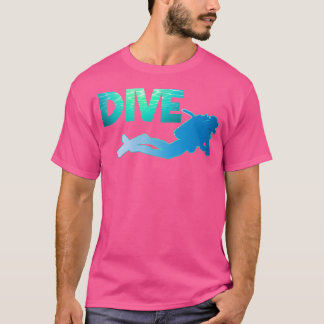 スキューバダイビングフリーダイビング海スキューバダイバー Tシャツ