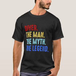 スキューバダイビングマン神話のダイバー贈おもしろいり物 Tシャツ