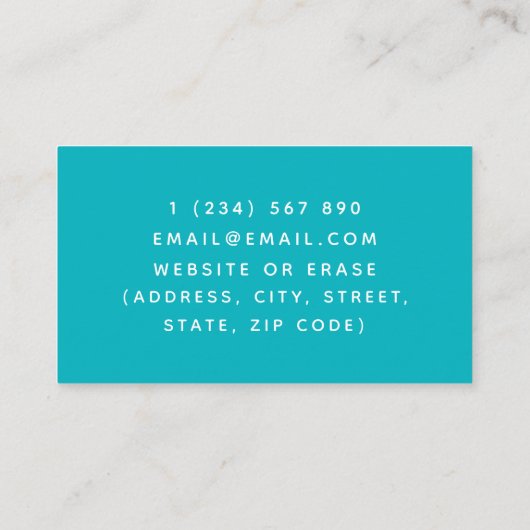 スキューバダイビングレッスンインストラクターダイバーシーカラー 名刺 (裏面)