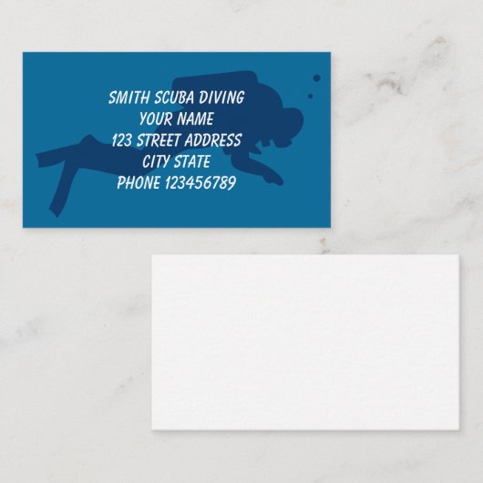 スキューバダイビング名刺 名刺 (正面/裏面)
