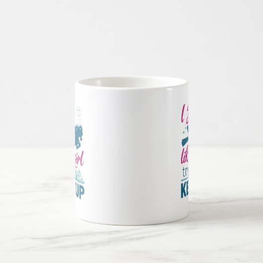 スキューバダイビング女の子のように飛び保込む コーヒーマグカップ (中央)