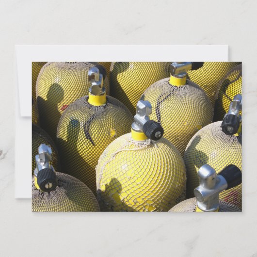 スキューバダイビング機器招待状 招待状 (正面)