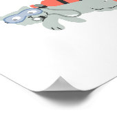 スキューバダイビング猫子供部屋ベビーキッズ ポスター (角)