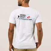 スキューバダイビング船 Tシャツ (裏面)