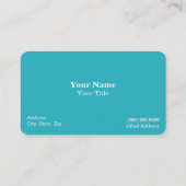 スキューバダイビング/シュノーケリングビジネスカード 名刺 (裏面)