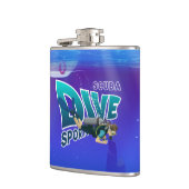 スキューバダイビング |ビニール包まれた フラスク (左)