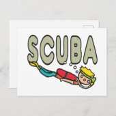 スキューバダイビング ポストカード (正面/裏面)