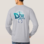 スキューバダイビング |メンズ長袖 Tシャツ (裏面)