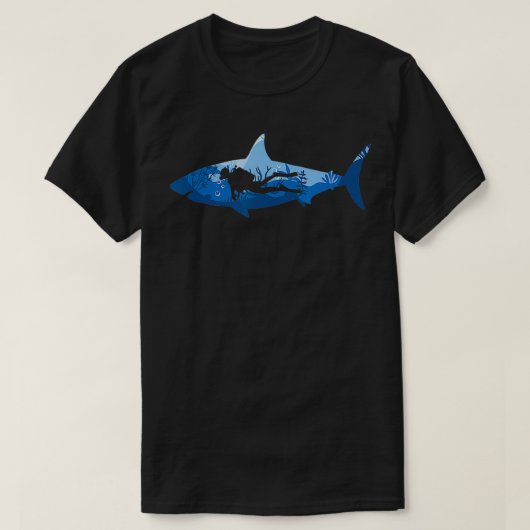 スキューバダイビング 海洋探検 ダイブ ダイバー Tシャツ (デザイン正面)