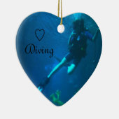 スキューバダイビング-潜る生命 セラミックオーナメント (右)