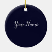 スキューバダイビング 食べる 眠る 潜る 繰り返すの名言 セラミックオーナメント (裏面)