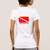 スキューバダイビングTシャツ – 私はダウン行くのが大好き Tシャツ (裏面)