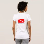 スキューバダイビングTシャツ – 私はダウン行くのが大好き Tシャツ (裏面フル)
