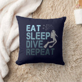 スキューバダイビ食べングスリープダイブリートことわざ クッション (ブランケット)