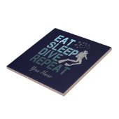 スキューバダイビ食べングスリープダイブリートことわざ タイル (側面)