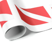 スキューバダイブフラグ[変換済み].jpg ラッピングペーパー (ロールコーナー)