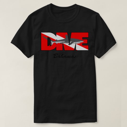 スキューバダイブリーフバハマ Tシャツ (デザイン正面)