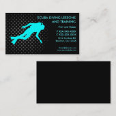 スキューバダイブレッスントレーニンカスタムグの名刺 名刺 (正面/裏面)