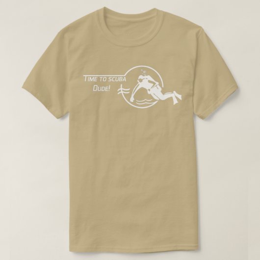 スキューバダデホワイトまでの時間 Tシャツ (デザイン正面)