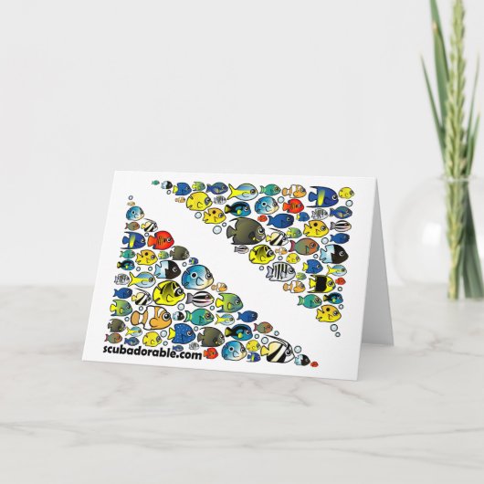 スキューバドア可能なダイバーダウン国旗 カード (正面)