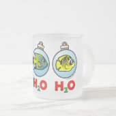 スキューバドーラブルH2O H2O H2O フロストグラスマグカップ (正面右)